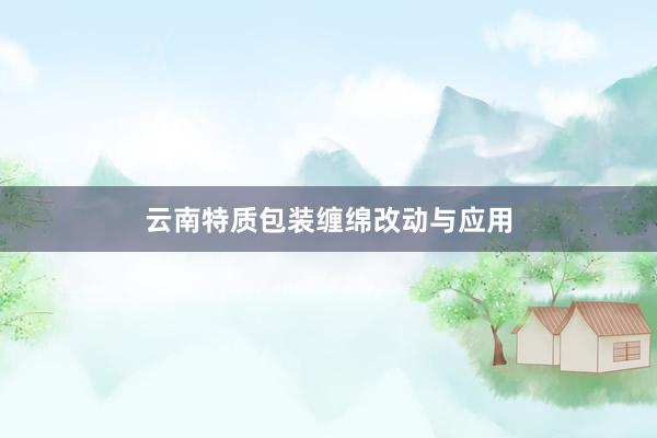 云南特质包装缠绵改动与应用